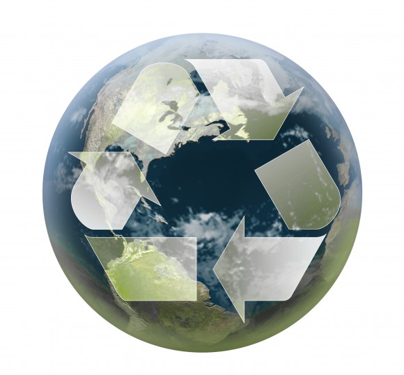 imagen del mundo en el día mundial del reciclaje